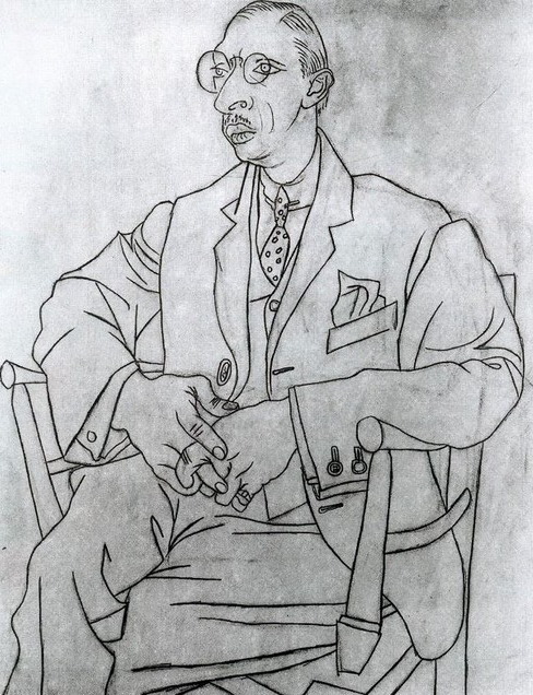 Igor Strawinsky - Zeichnung von Pablo Picasso - Glarean Magazin