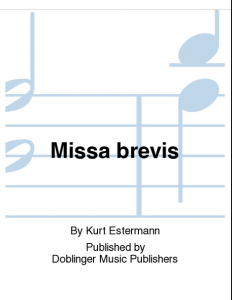 Kurt Estermann - Missa brevis - Glarean Magazin