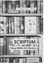 Literaturzeitschrift SCRIPTUM Nr. 13 - Cover