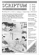 Literaturzeitschrift SCRIPTUM Nr. 20 - Cover