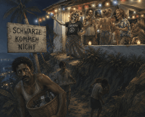 Andreas Hutt - Schwarze kommen nicht - Groteske - Glarean Magazin
