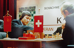 Auch das Re-Match gegen Anatoly Karpow ging 1981 in Meran für Kortschnoi verloren