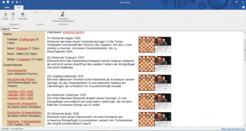 Chessbase Fritz-Trainer Vol. 10 - Mikhail Botvinnik - Screenshot - Glarean Magazin