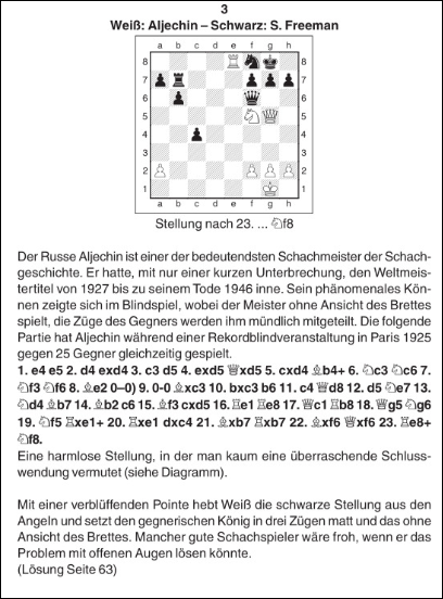 50 attraktive Schach-Kombinationen bis zum Matt in Lossa's "Der entscheidende Zug"