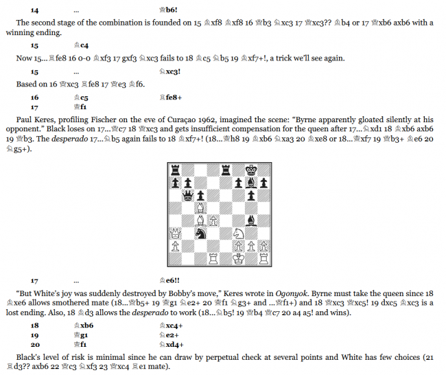 Bobby Fischer Rediscovered - Andrew Soltis - Batsford Chess - Lesebeispiel - Glarean Magazin