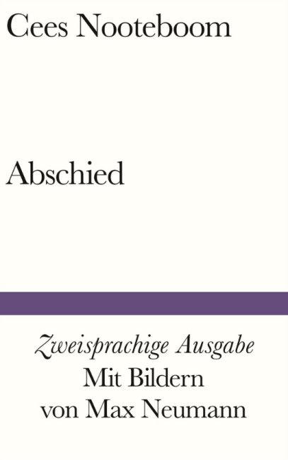 Cees Noteboom - Abschied - Gedicht aus der Zeit des Virus - Buch-Cover Suhrkamp - Glarean Magazin