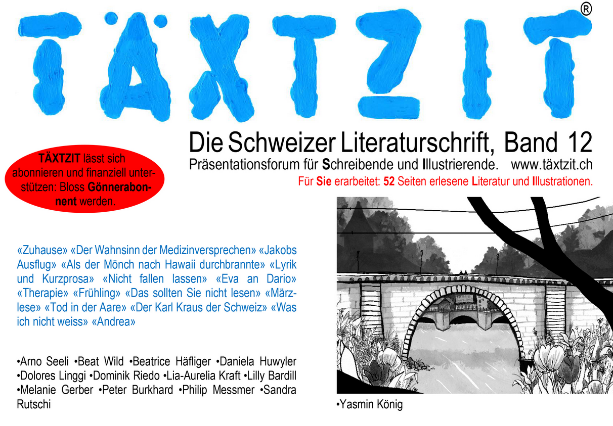 TäxtzIt (Textzeit) - Die Schweizer Literaturschrift - Cover Band 12 - Rezensionen GLAREAN MAGAZIN