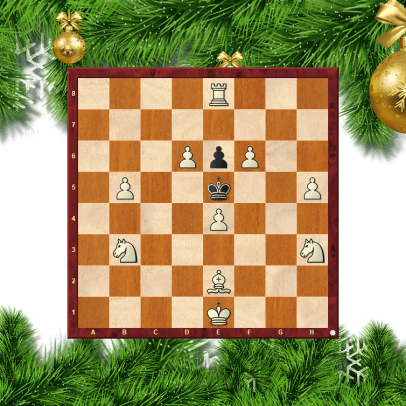 Christmas Tree Chess Puzzles - 13 - Glarean Magazin (Walter Eigenmann)