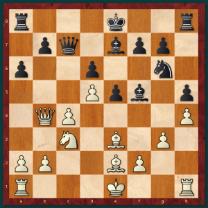 Karjakin vs Carlsen - Shamkir 2019 - Schwarz am Zuge - 19... e4