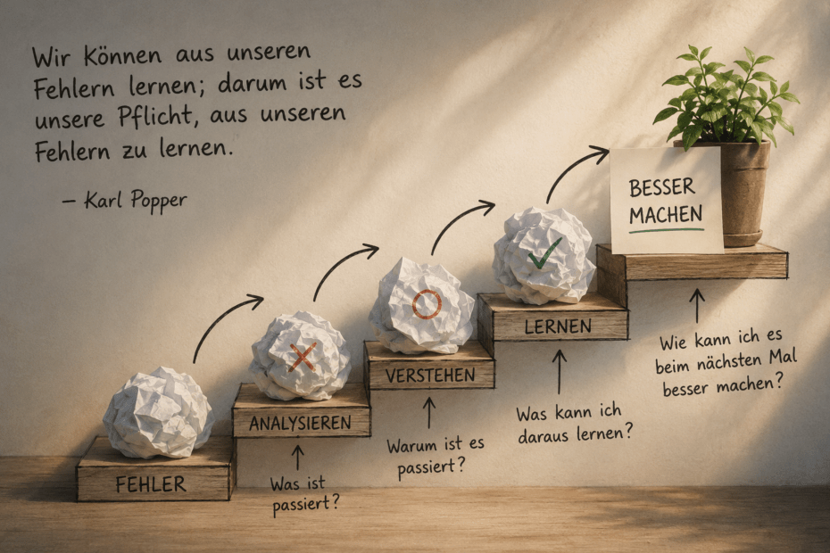 Karl Popper - Zitat der Woche - Lernen aus Fehlern (2) - Glarean Magazin