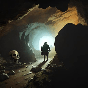 Krimi-Ausschreibung - Geheimnisvolle Höhle mit Totenschädel - Glarean Magazin